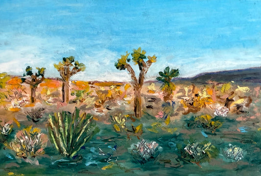 Joshua Tree - Original Oil Pastel