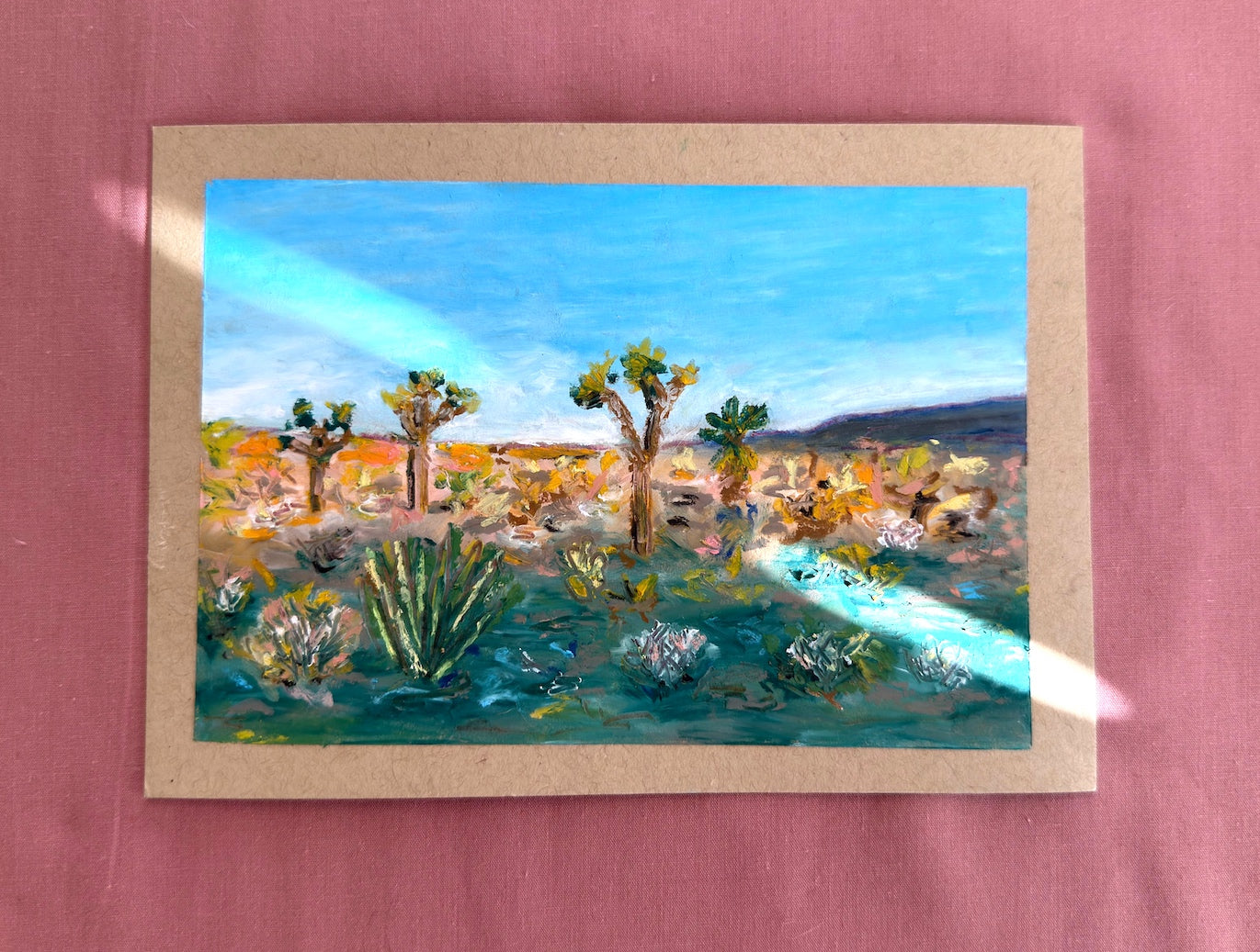 Joshua Tree - Original Oil Pastel