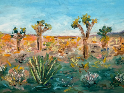 Joshua Tree - Original Oil Pastel